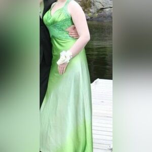 Le Chateau Green Evening Dress
